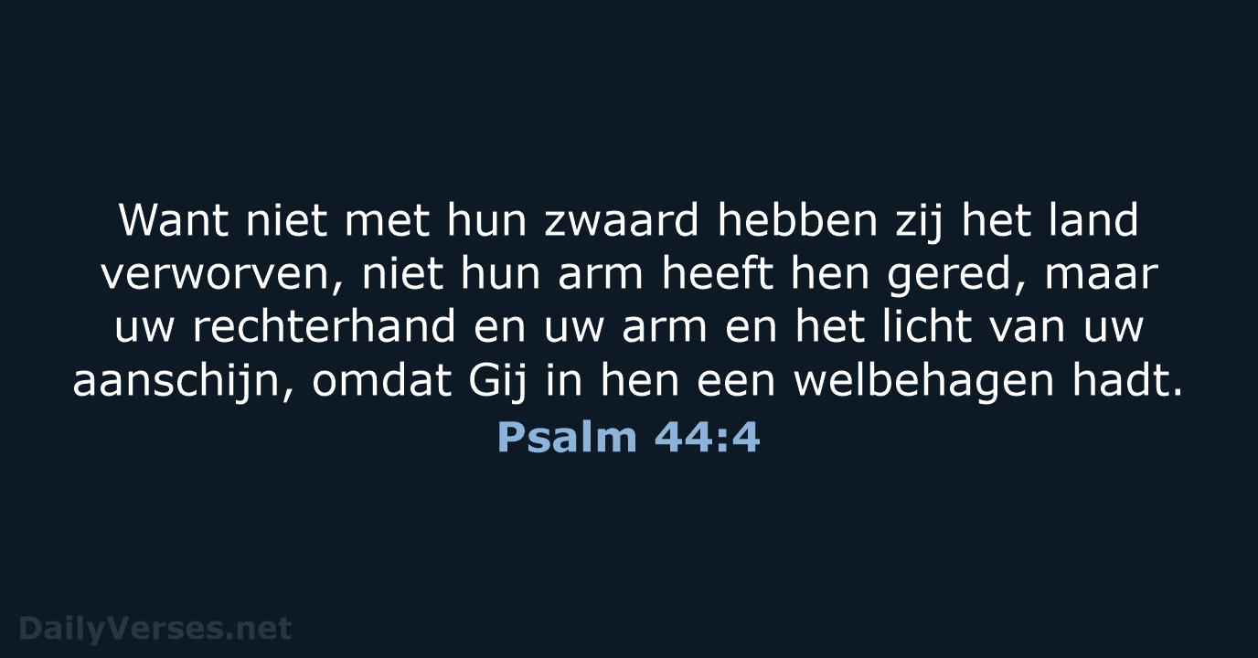 Psalm 44:4 - NBG
