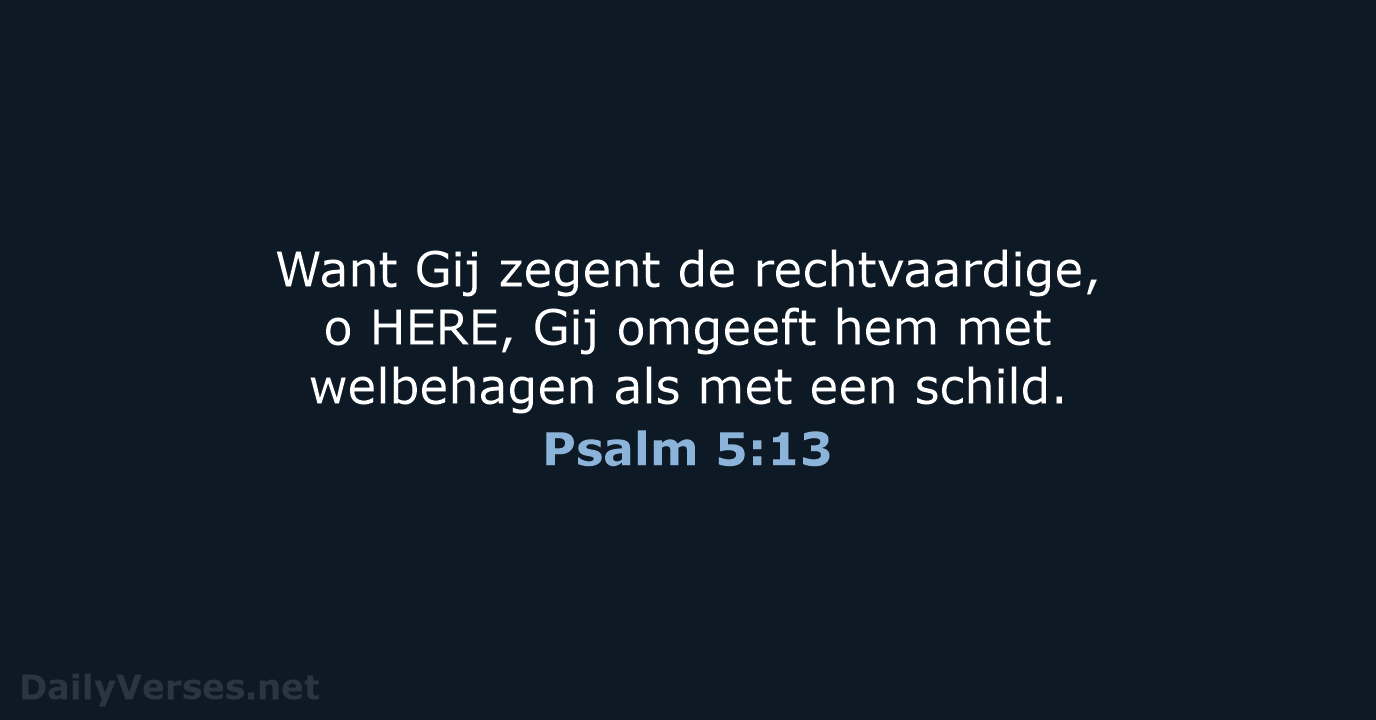 Psalm 5:13 - NBG