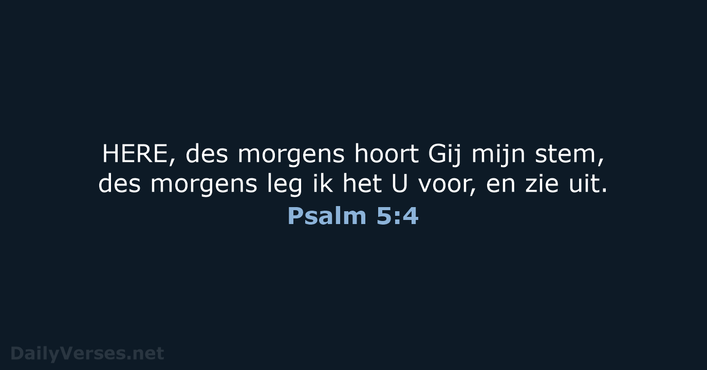 Psalm 5:4 - NBG