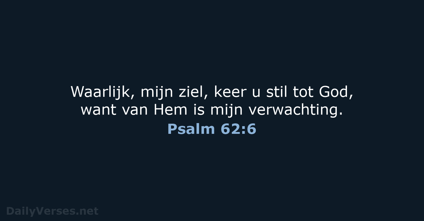 Psalm 62:6 - NBG