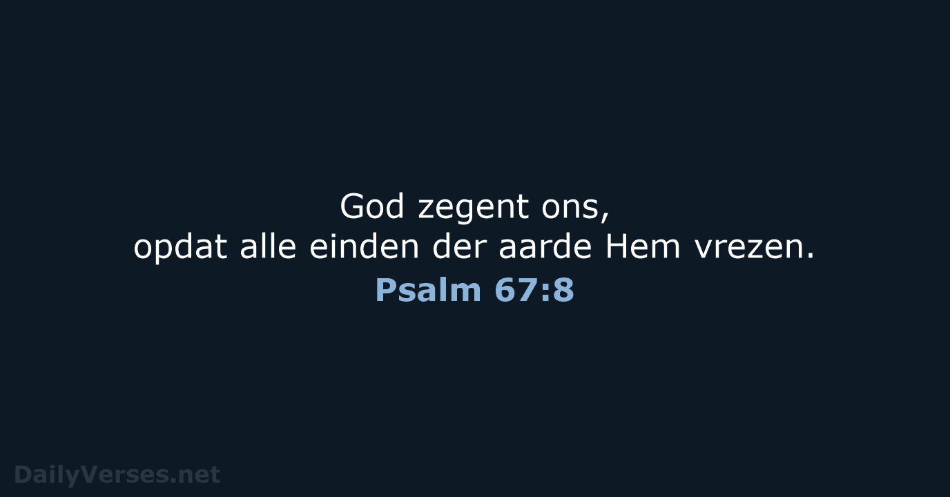 Psalm 67:8 - NBG