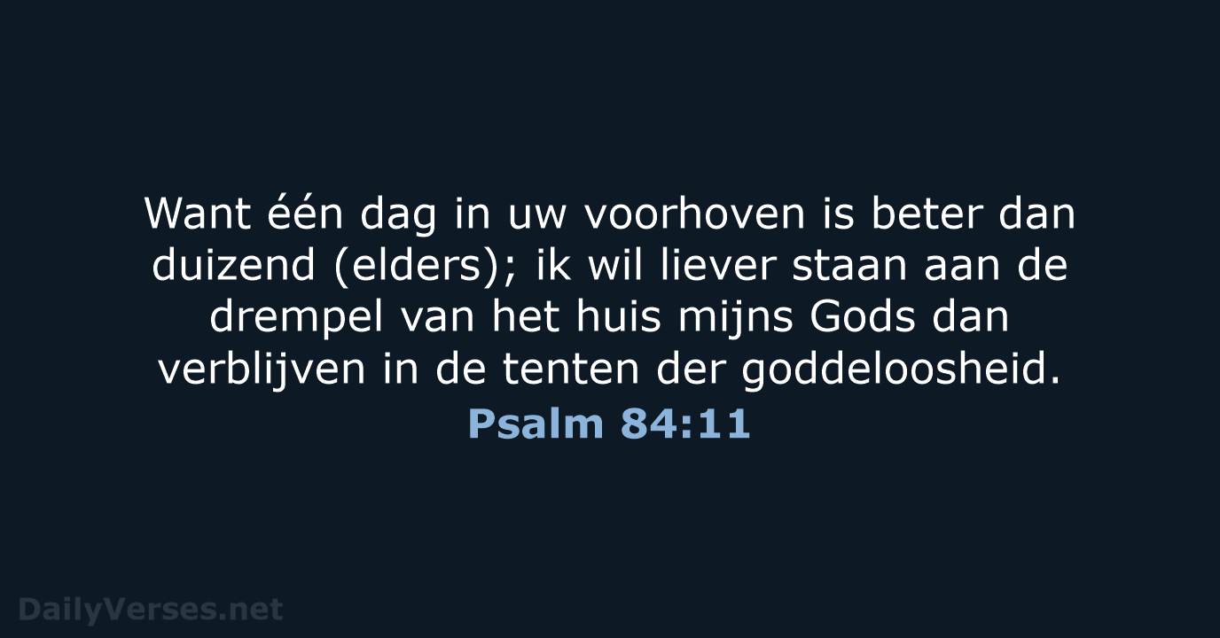 Psalm 84:11 - NBG