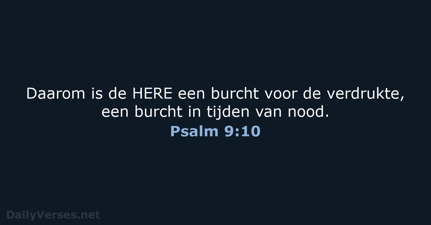 Psalm 9:10 - NBG