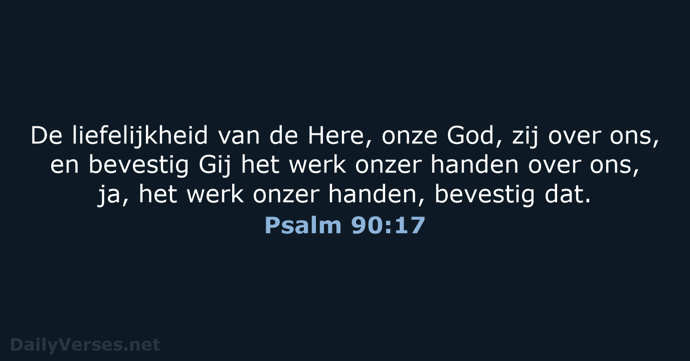 Psalm 90:17 - NBG