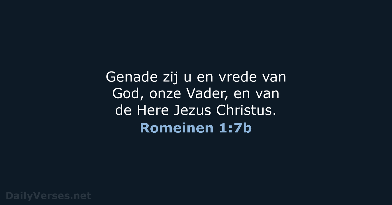 Romeinen 1:7b - NBG