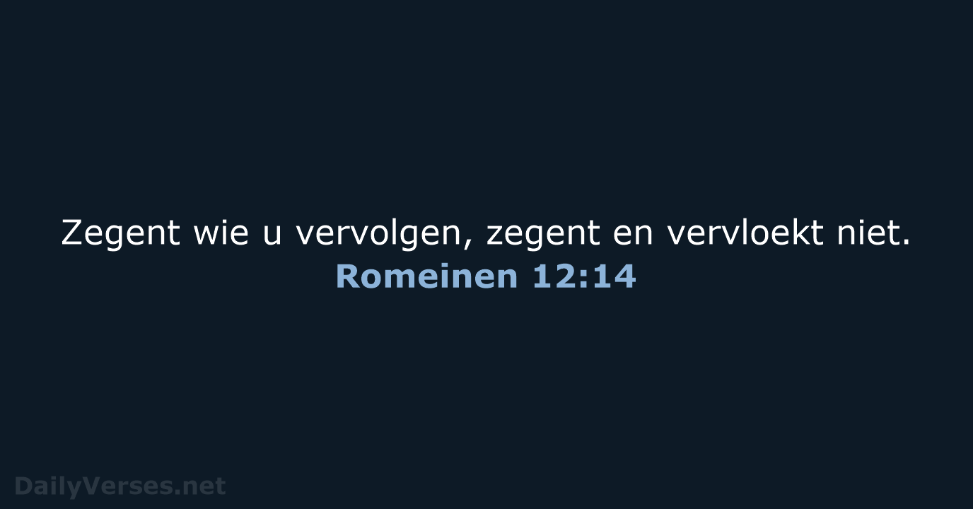 Romeinen 12:14 - NBG