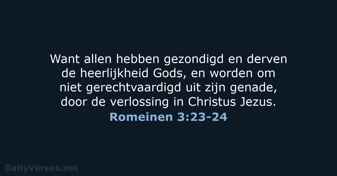 Romeinen 3:23-24 - NBG