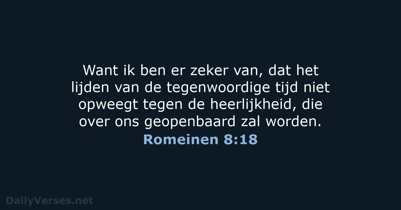 Romeinen 8:18 - NBG