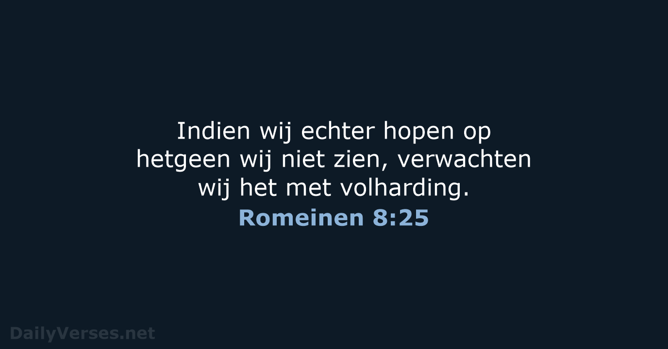 Romeinen 8:25 - NBG