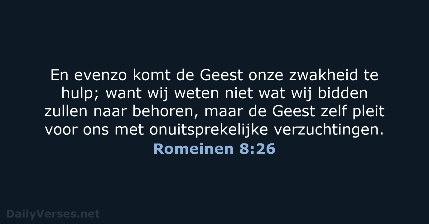 Romeinen 8:26 - NBG