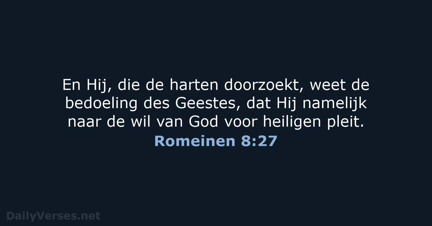 Romeinen 8:27 - NBG