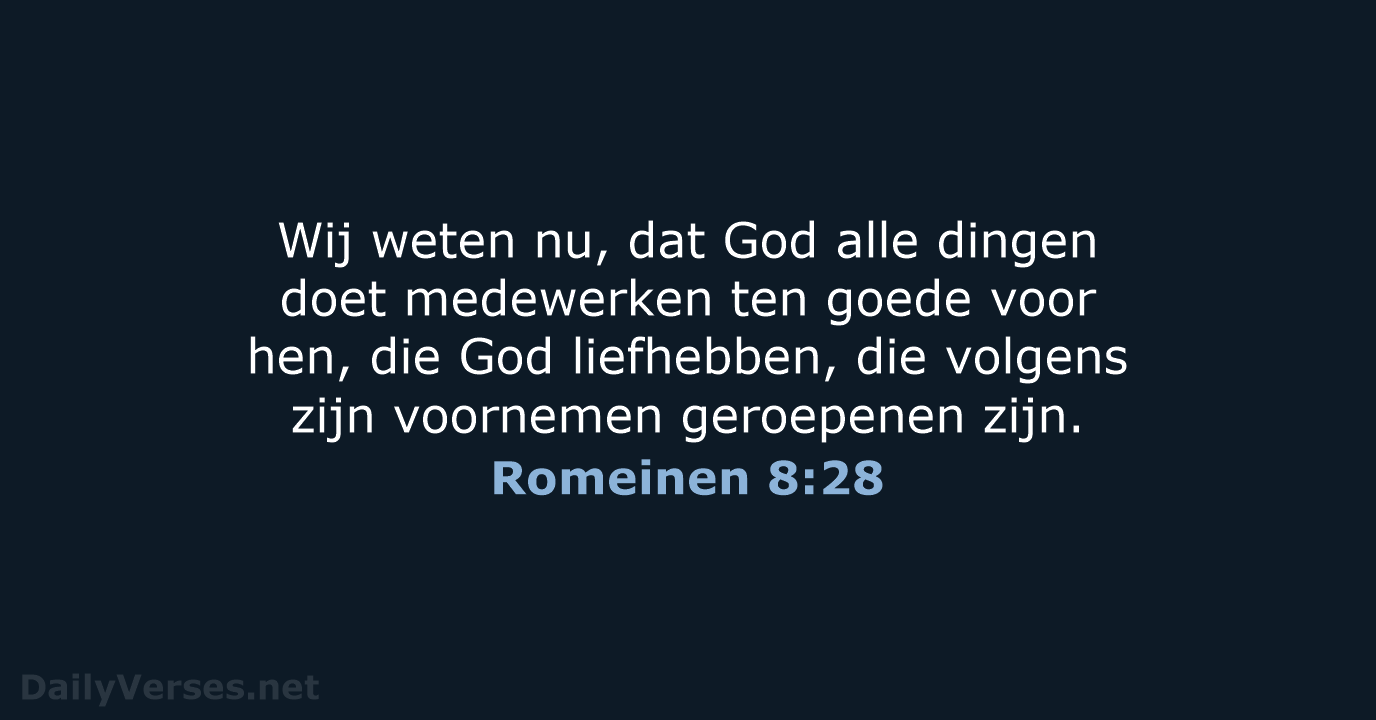 Romeinen 8:28 - NBG