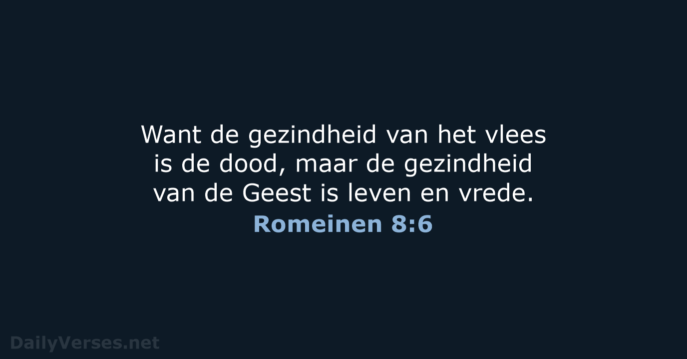 Romeinen 8:6 - NBG