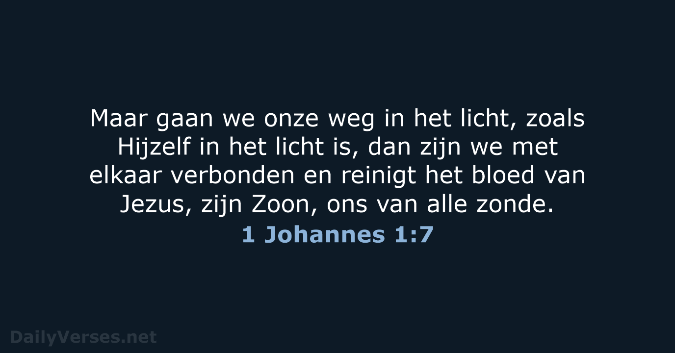 1 Johannes 1:7 - NBV21