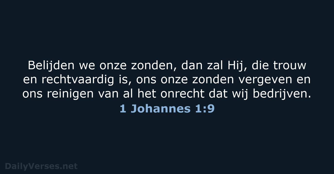 1 Johannes 1:9 - NBV21