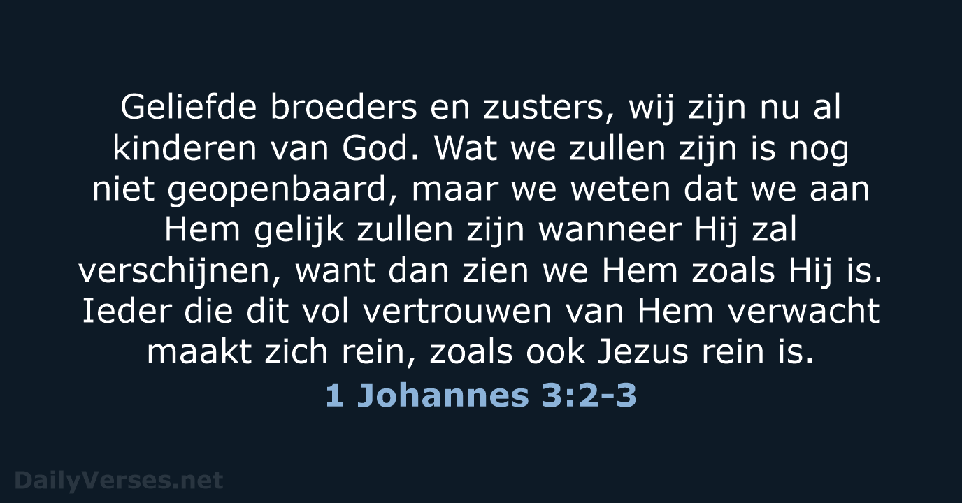 1 Johannes 3:2-3 - NBV21