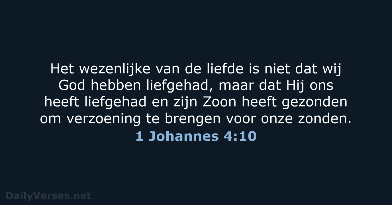 1 Johannes 4:10 - NBV21