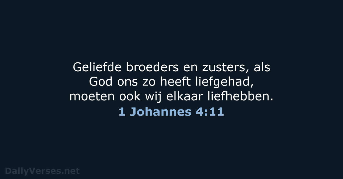 1 Johannes 4:11 - NBV21