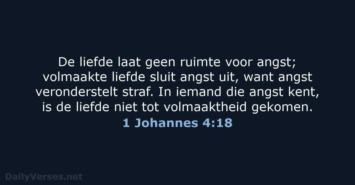 1 Johannes 4:18 - NBV21