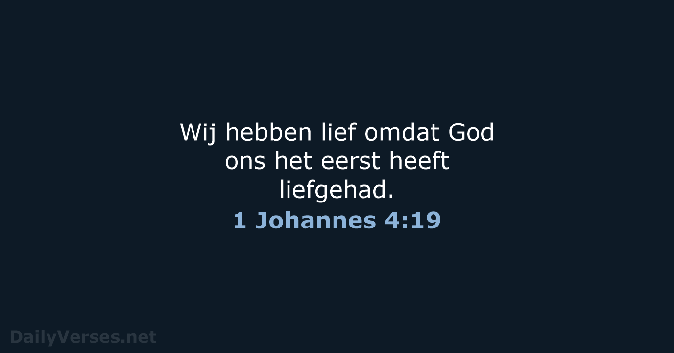 1 Johannes 4:19 - NBV21
