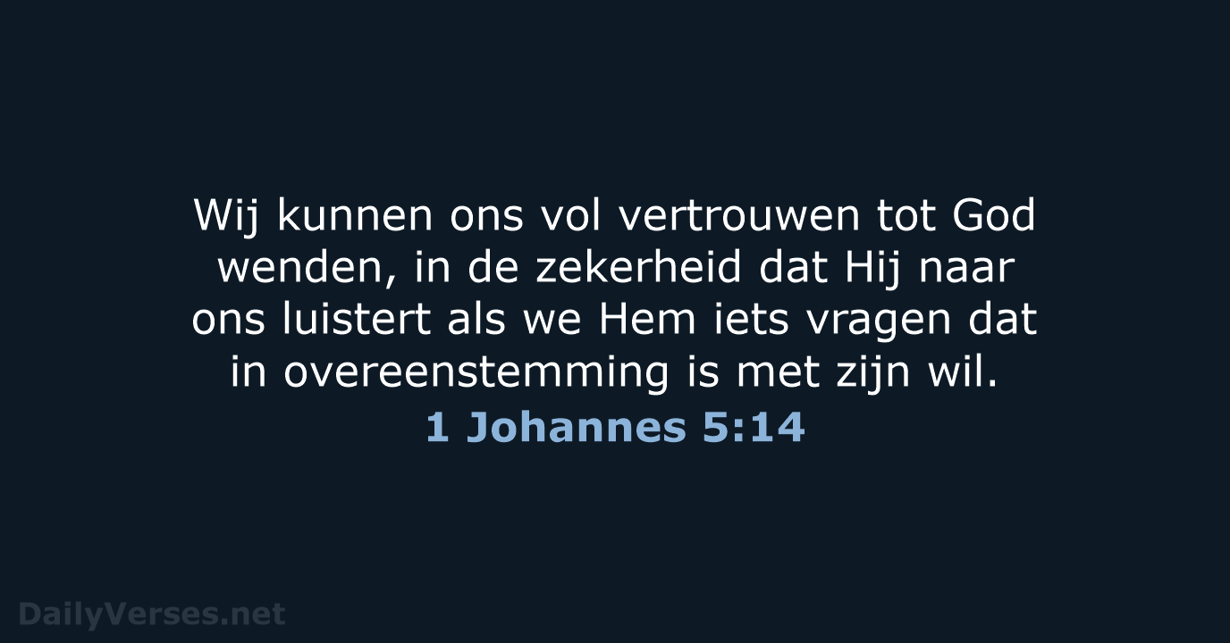 1 Johannes 5:14 - NBV21