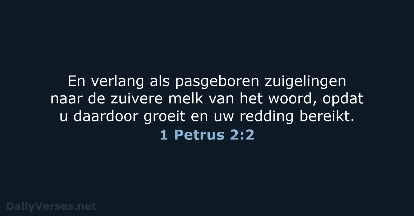 1 Petrus 2:2 - NBV21