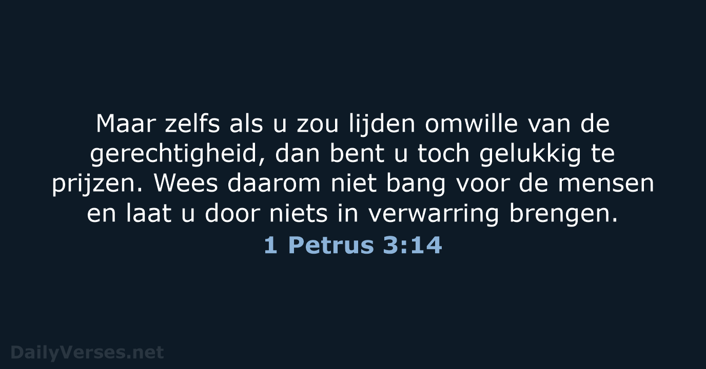 1 Petrus 3:14 - NBV21
