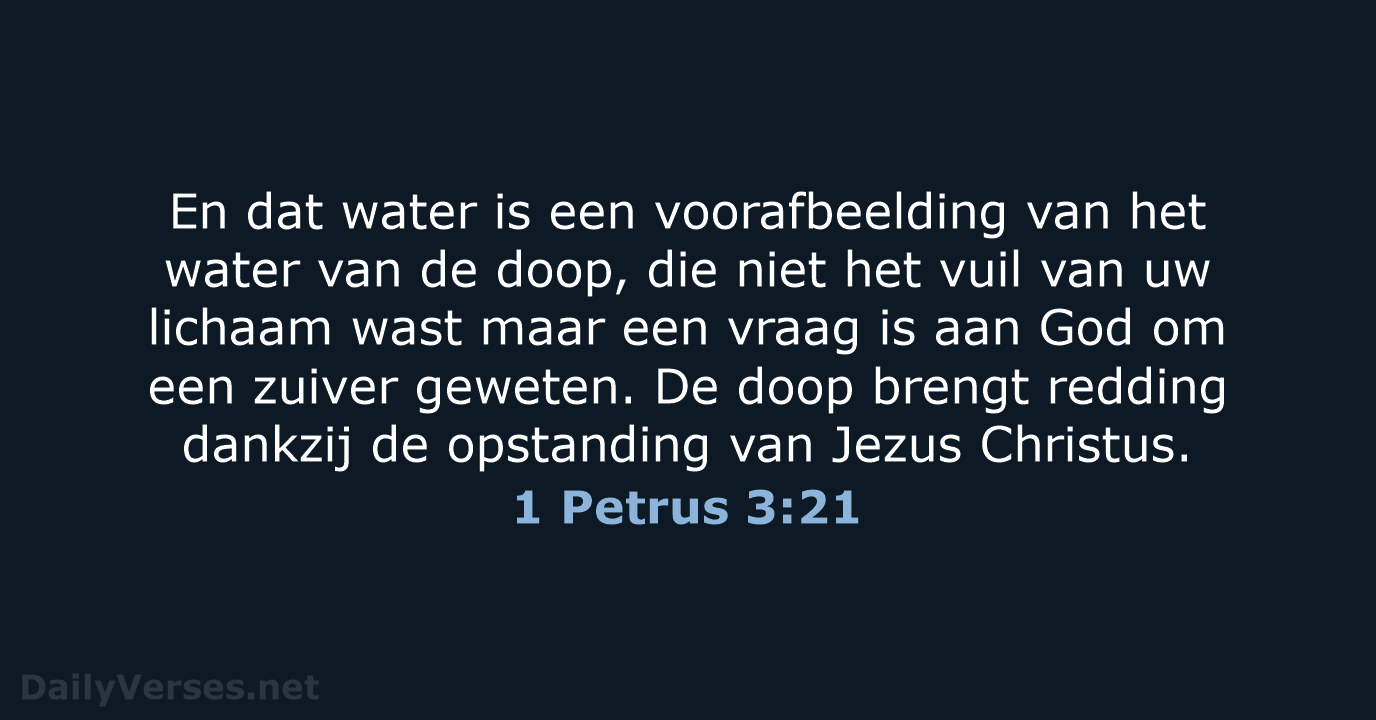 1 Petrus 3:21 - NBV21
