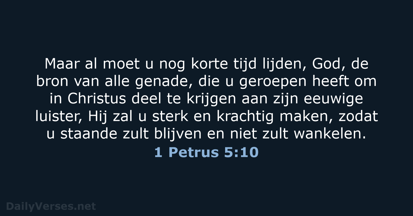 1 Petrus 5:10 - NBV21