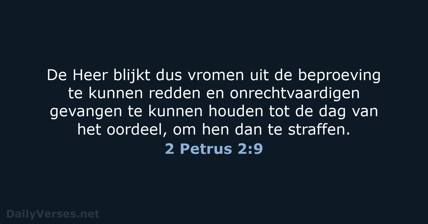 2 Petrus 2:9 - NBV21