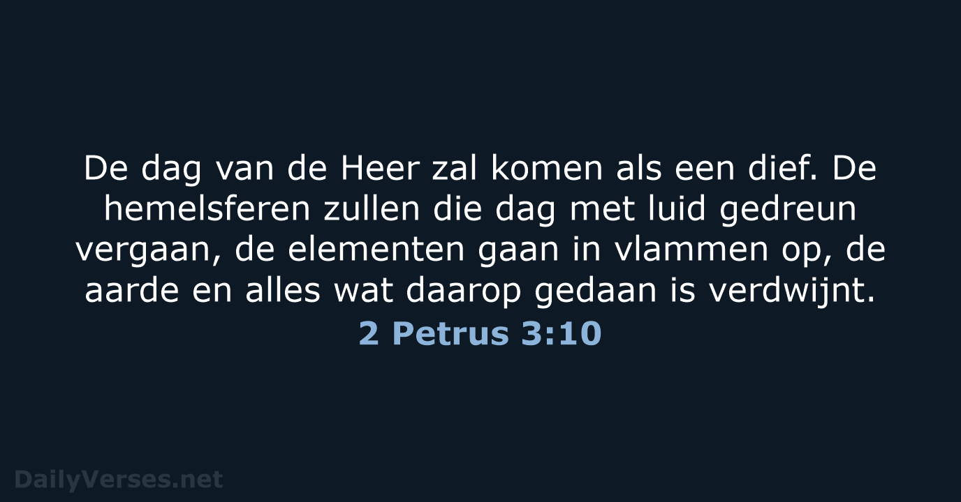 2 Petrus 3:10 - NBV21