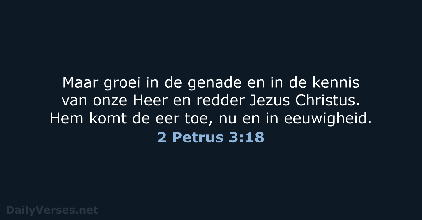 2 Petrus 3:18 - NBV21