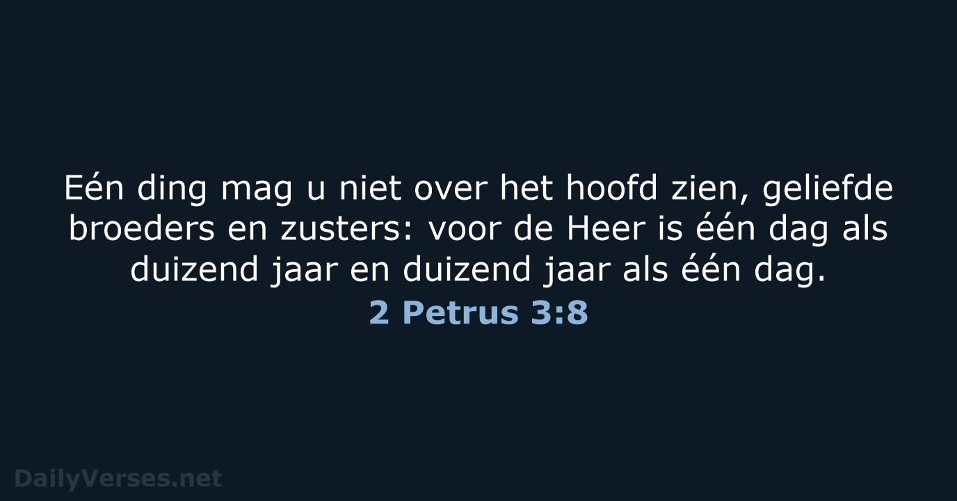2 Petrus 3:8 - NBV21