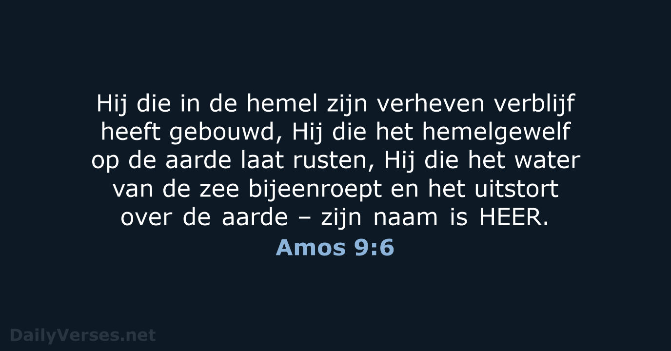 Amos 9:6 - NBV21