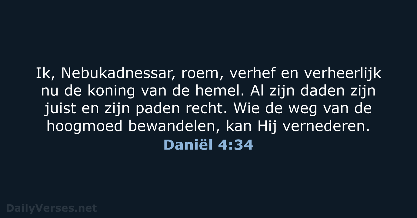 Daniël 4:34 - NBV21