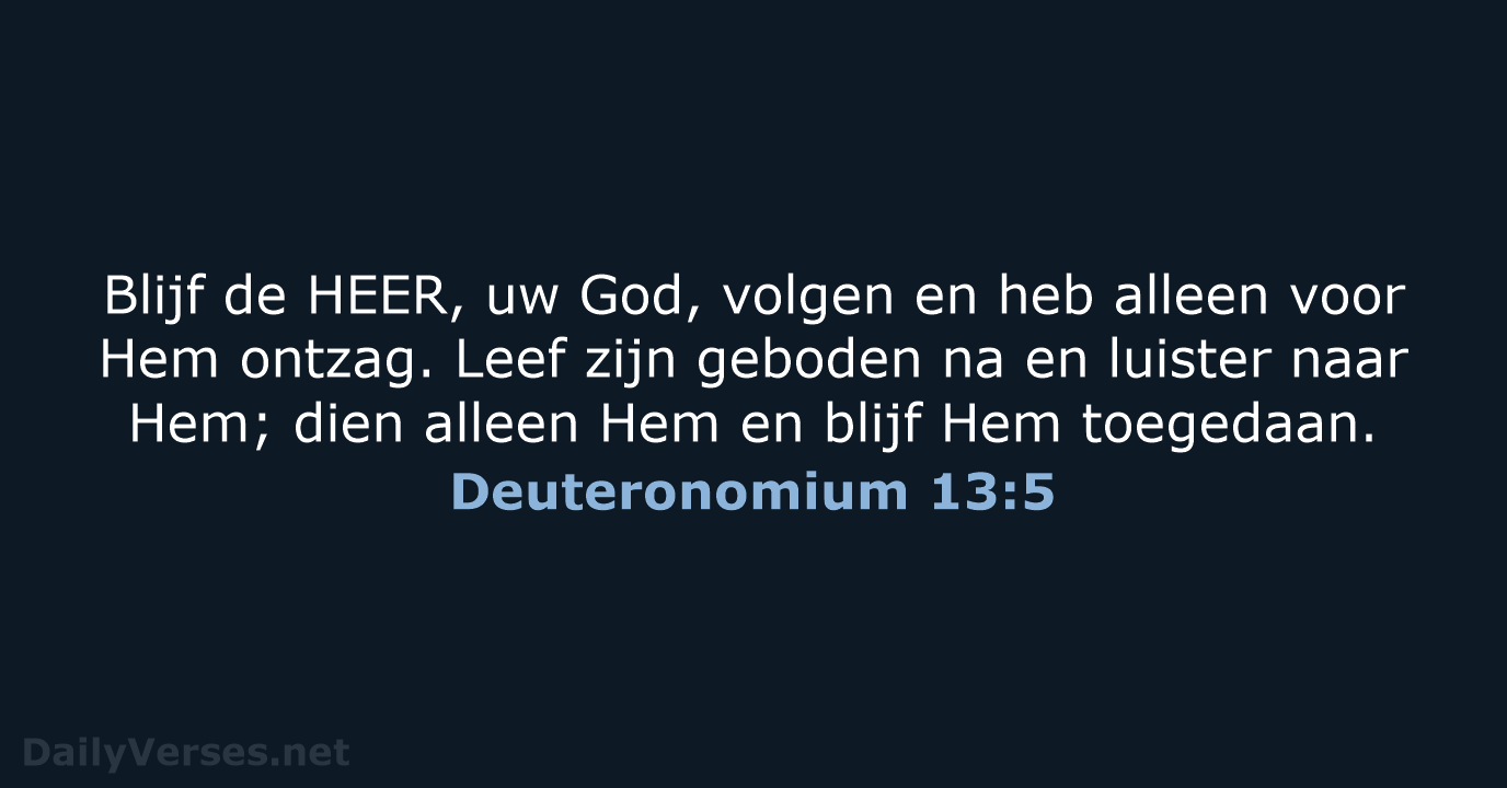 Deuteronomium 13:5 - NBV21
