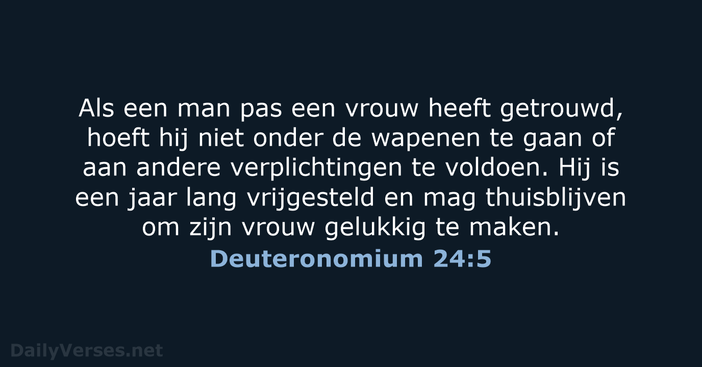 Deuteronomium 24:5 - NBV21