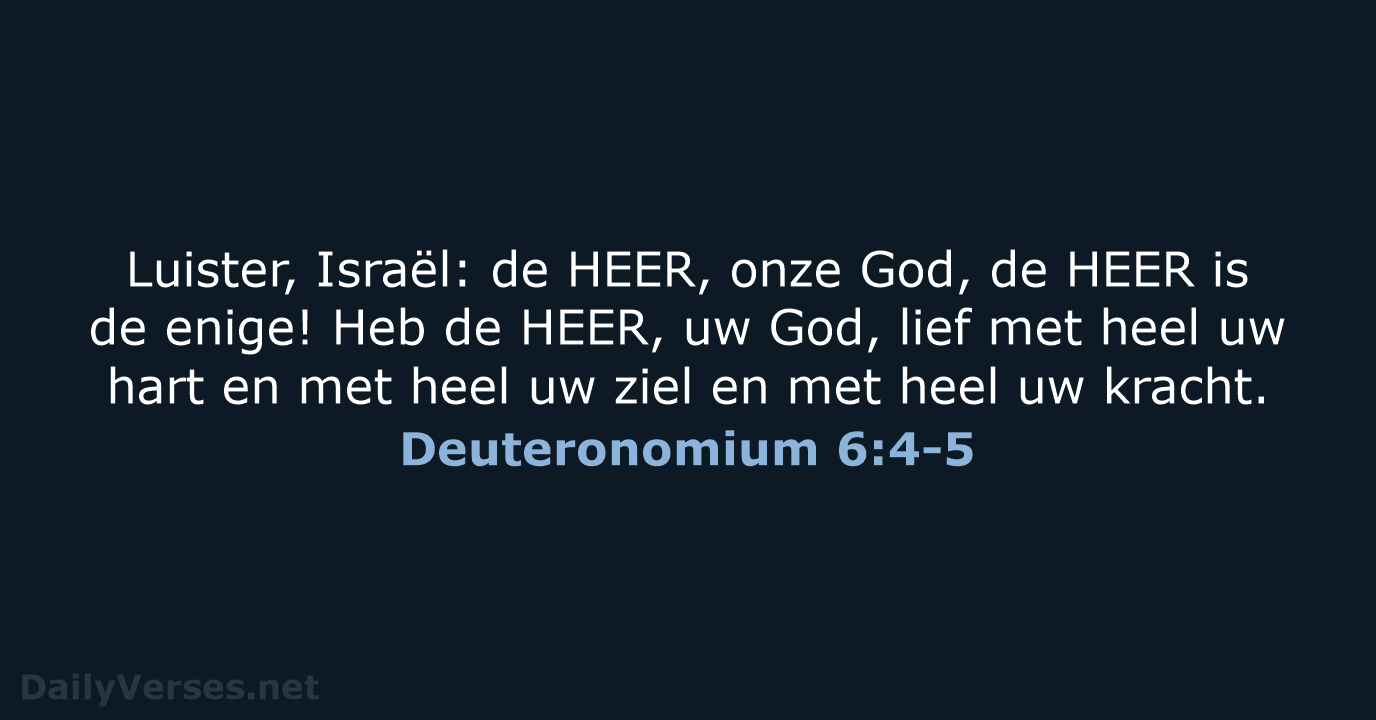 Deuteronomium 6:4-5 - NBV21