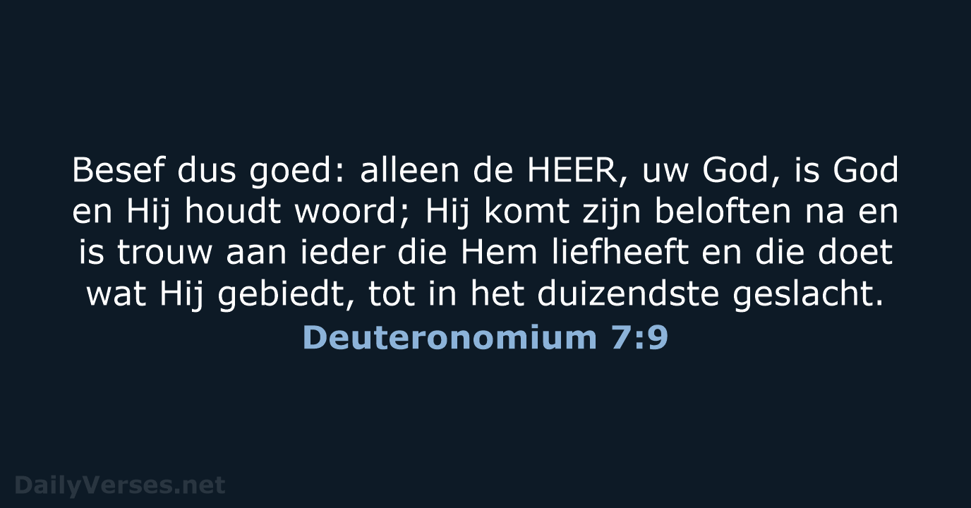 Deuteronomium 7:9 - NBV21
