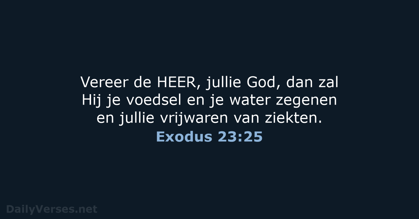 Exodus 23:25 - NBV21