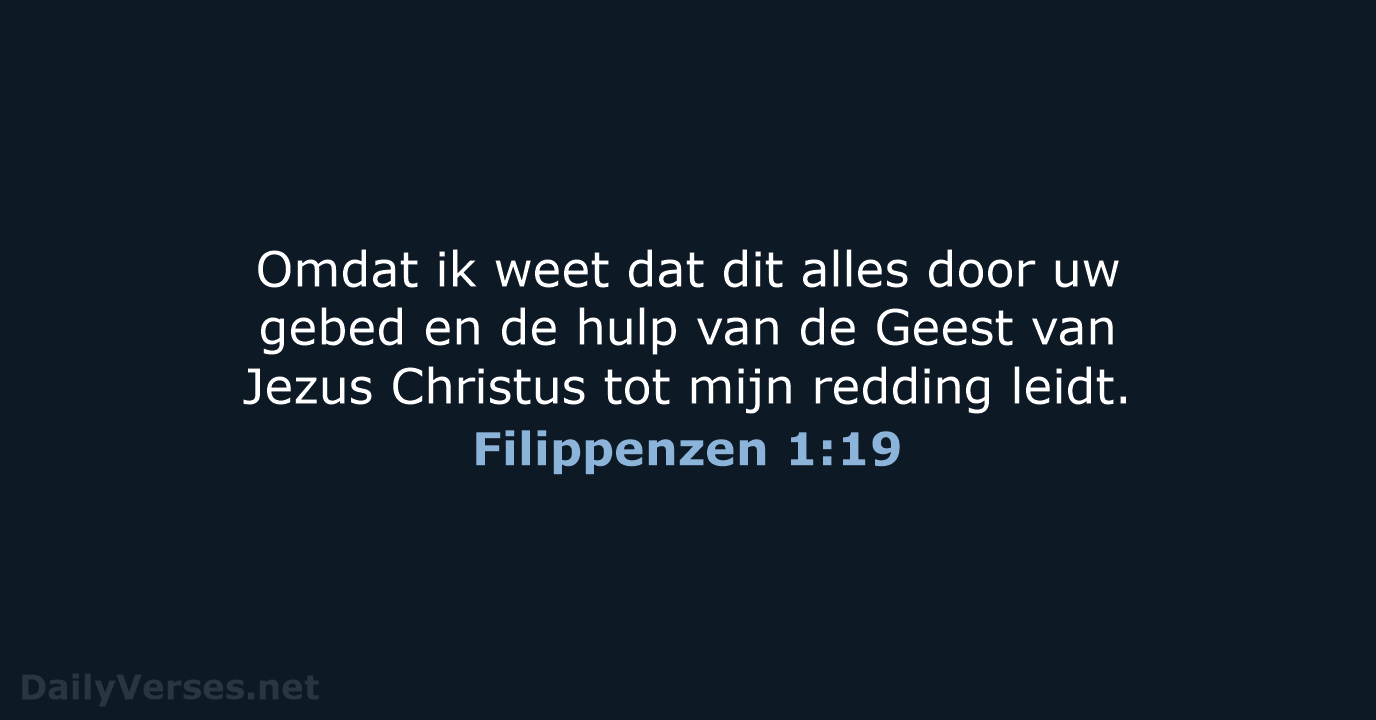 Filippenzen 1:19 - NBV21
