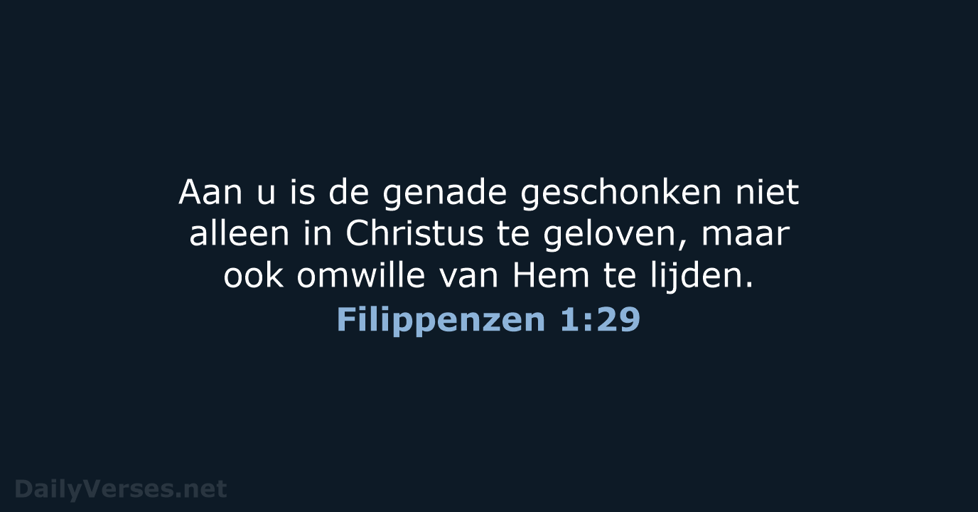 Filippenzen 1:29 - NBV21