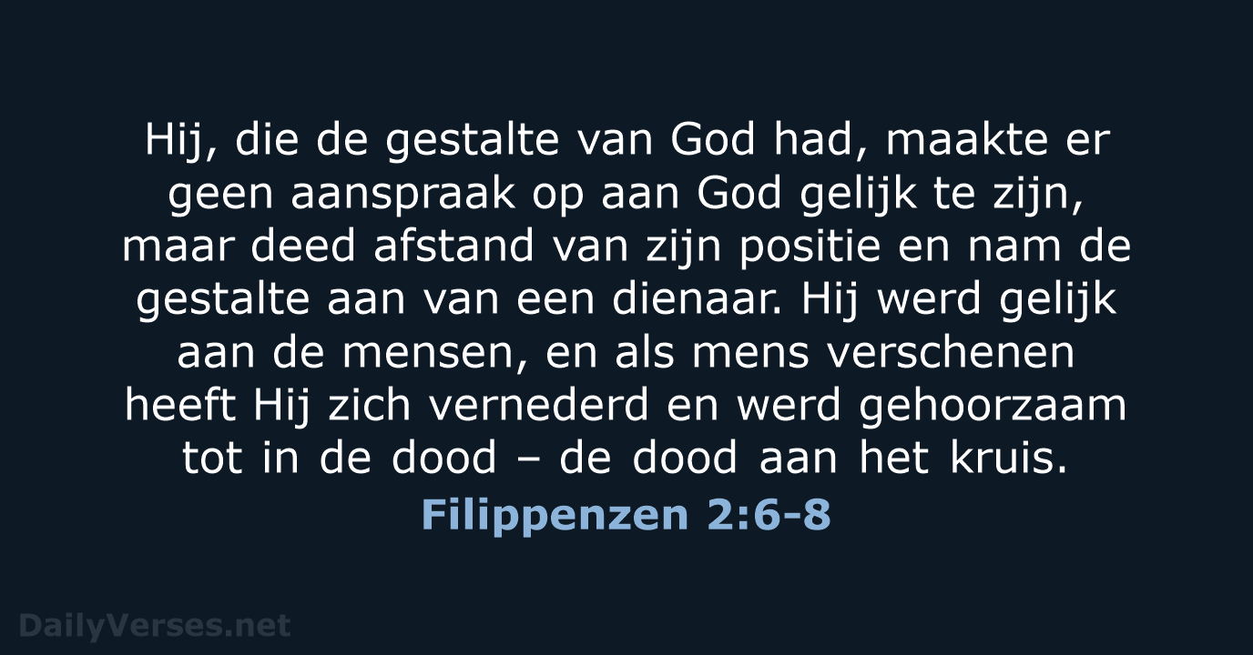 Filippenzen 2:6-8 - NBV21