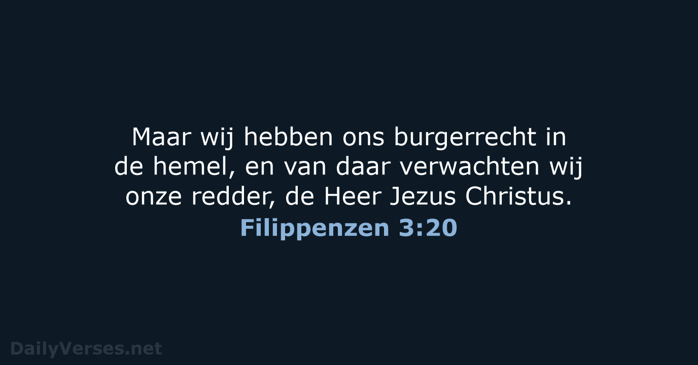 Filippenzen 3:20 - NBV21