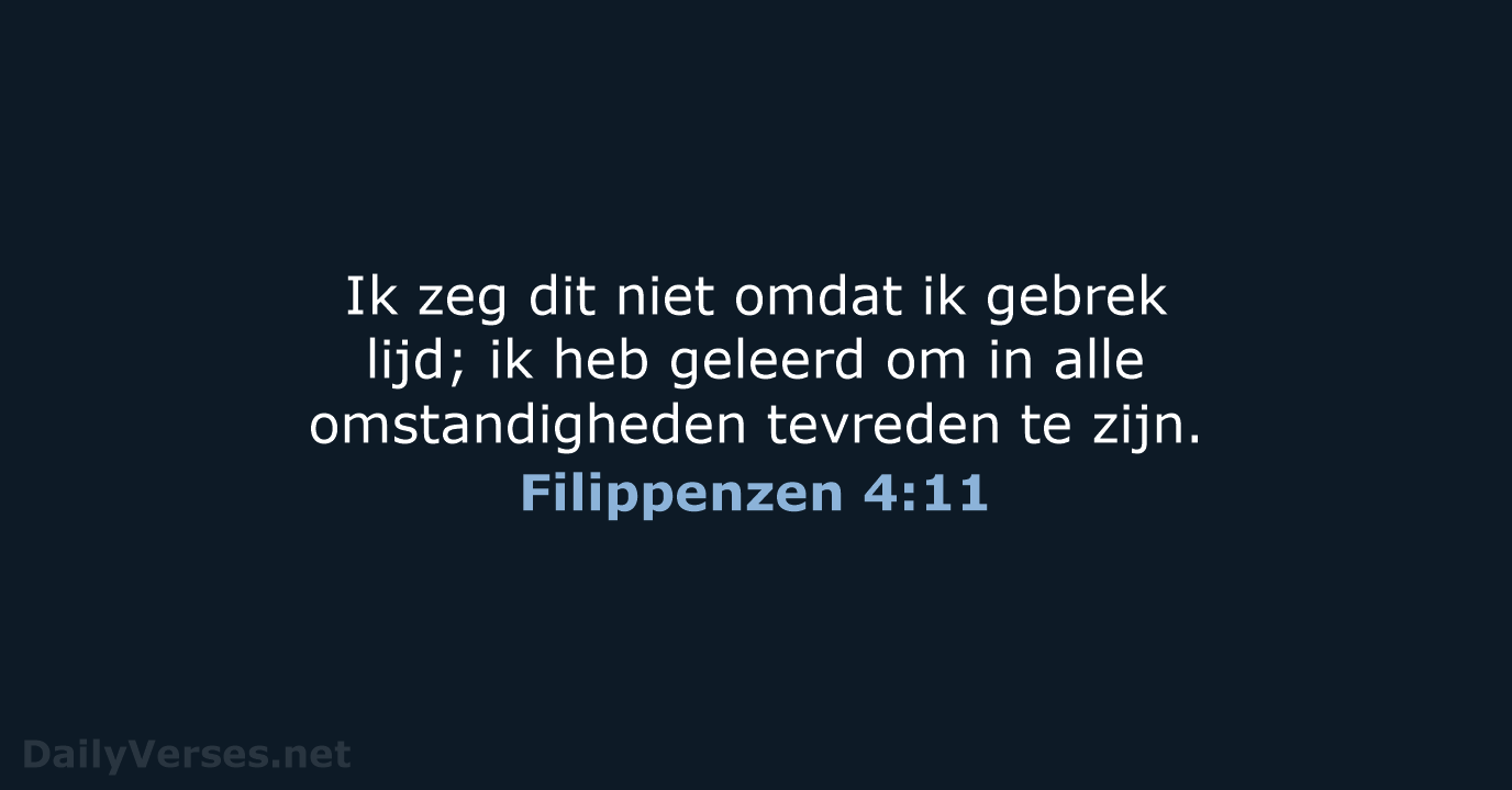 Filippenzen 4:11 - NBV21