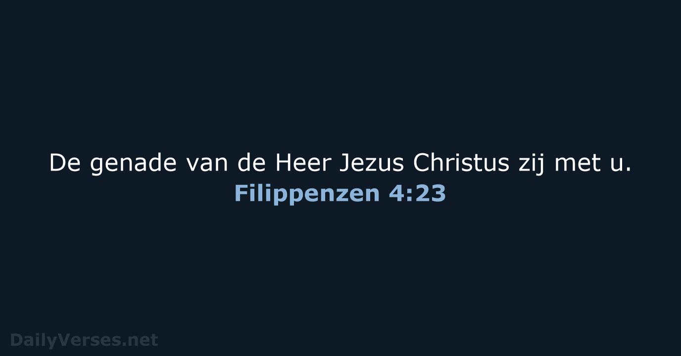 Filippenzen 4:23 - NBV21