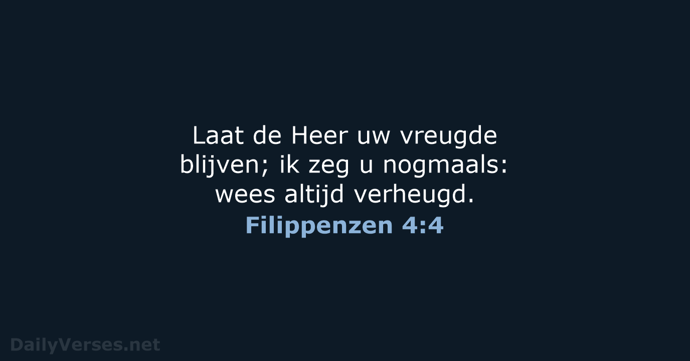 Filippenzen 4:4 - NBV21
