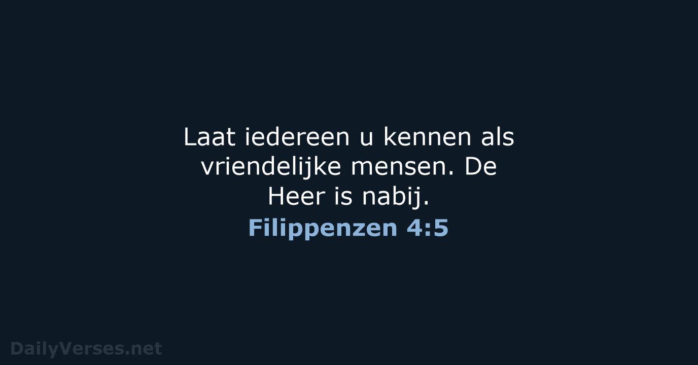 Filippenzen 4:5 - NBV21