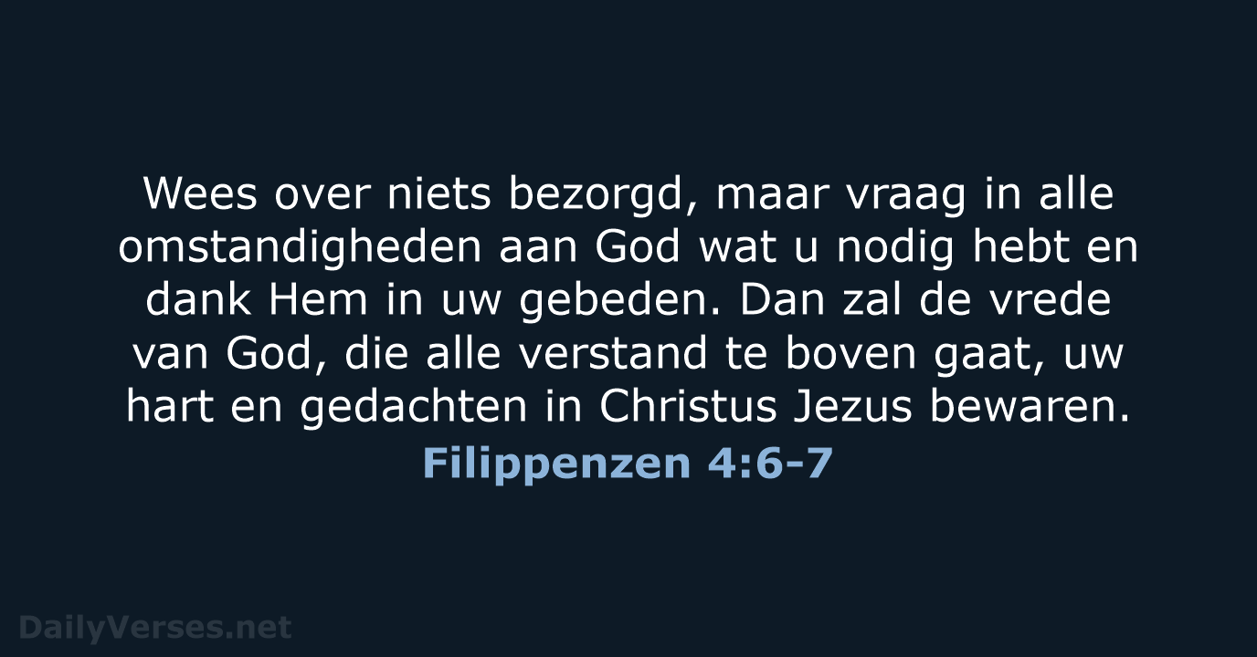 Filippenzen 4:6-7 - NBV21