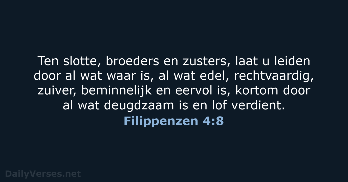 Filippenzen 4:8 - NBV21